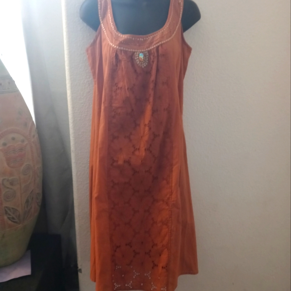 Lightweight Eyelet Cotton Dress